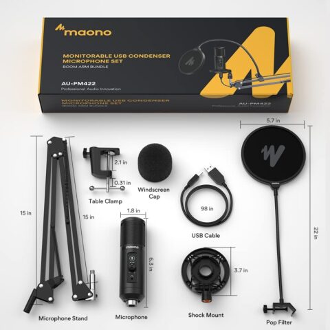 Maono AU-PM422 USB Podcasting Microphone | ميكروفون بودكاست USB