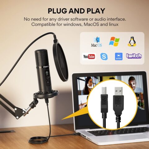 Maono AU-PM422 USB Podcasting Microphone | ميكروفون بودكاست USB