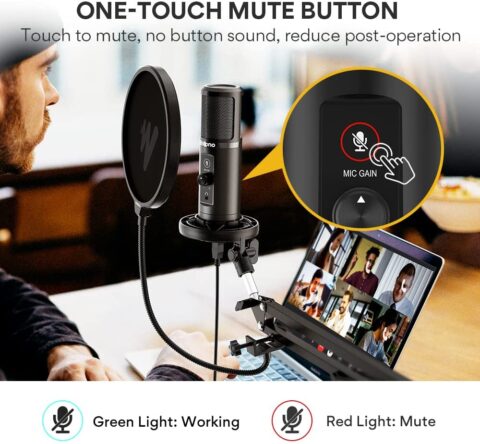 Maono AU-PM422 USB Podcasting Microphone | ميكروفون بودكاست USB