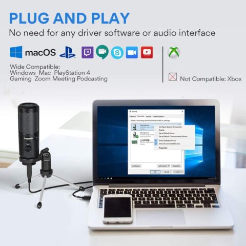 Maono AU-PM461TR USB Podcasting Microphone | ميكروفون بودكاست USB