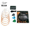 Smiger GPA-010 Acoustic Guitar Strings Bundle - Phosphor Bronze | أوتار جيتار غربي مع ريش