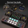 Maono Maonocaster AME2-A Integrated Audio Production Studio Kit For Podcasting - Streaming - Music | كرت صوت و ميكسر بودكاست مع ميكرفون