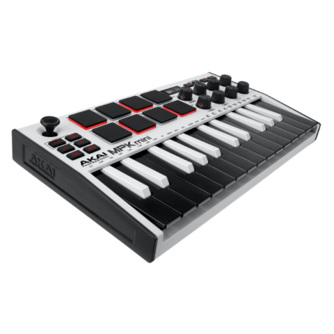 Akai MPK Mini MK3 25-Key Midi Keyboard - White Special Edition | USB أورج ميدي