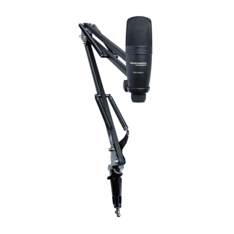 Marantz Pod Pack 1 USB Microphone With Broadcast Stand & Cable | USB ميكروفون تسجيل مع ستاند